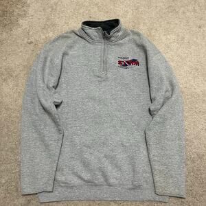 Toledo Storm Hockey Quarter Zip Pullover Grey Fleece XL